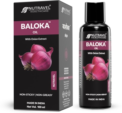 Nutravel Healthcare Baloka Ayurvedic Onion Hair Oil With 12 Natural Herbs Extract Hair Oil(100 ml)