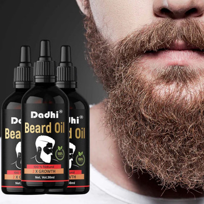 Dadhi Beard Growth Oil Advanced beard 30ml pack-3 Hair Oil(30 ml)