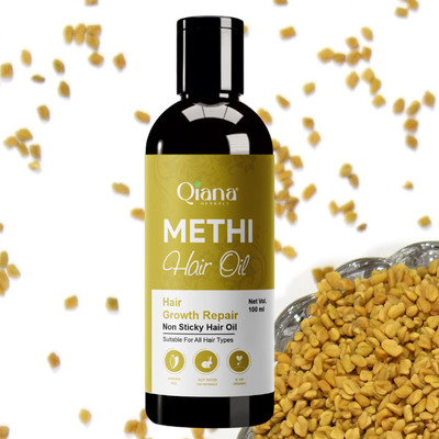 Qiana Methi Hair Oil – For Dull & Lifeless Hair Hair Oil(100 ml)