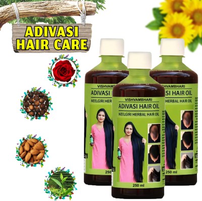 Adivasi NEELGIRI HERBAL HAIR OIL, HAIR GROWTH HAIR OIL Hair Oil(750 ml)