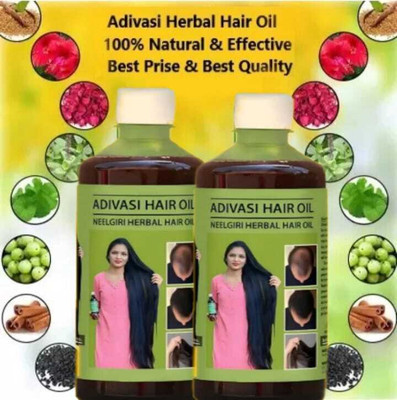 Adivasi HAIR OIL Reetha++NILGIRI BEST OIL 250ml+ 250ml (PACK OF 2) Hair Oil(500 ml)