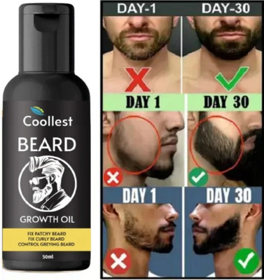 coollest Goodbye to Patchy Beard with Beard Oil for Beard Care  Hair Oil(50 ml)