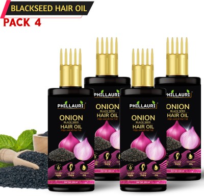 Phillauri Onion Hair Oil For Soft and Strong Hair Growth Oil and Reduces Hairfall  Hair Oil(400 ml)