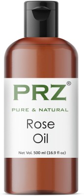 PRZ Rose Essential Oil (500ML) - Pure Natural Aromatherapy & Therapeutic Grade Oil For Skin Care & Hair Care Hair Oil(500 ml)