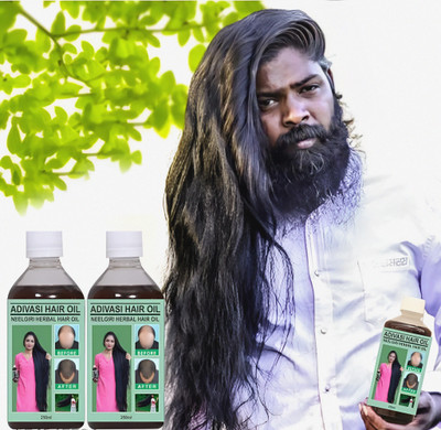 Adivasi NEELGIRI HERBAL HAIR OIL 500ML. 2P Hair Oil(500 ml)