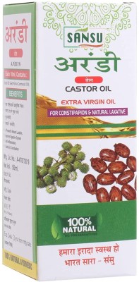 Sansu Arandi (Castor Oil for Hair & Skin Care Hair Oil) Pack of 5 Hair Oil(100 ml)