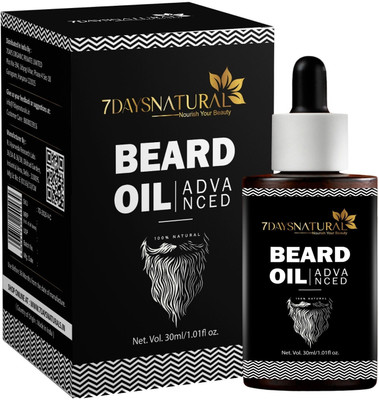 7days natural Beard Growth Oil - More Faster Beard Growth |Softens, Strengthens Shine Beard Hair Oil(30 ml)
