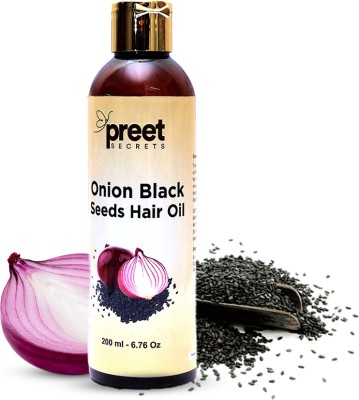 PREETSECRETS Onion Black Seed Hair Oil for Hair Growth and Hair Fall Control  Hair Oil(200 ml)