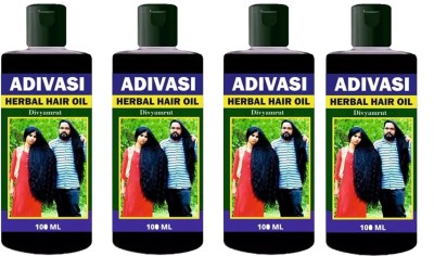 Adivasi hair oil for hair growth, Hair Fall Control, For women & men 200 ml (Pack of 2) Hair Oil(400 ml)