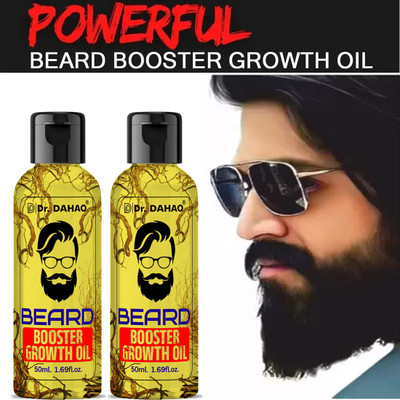 Dr. DAHAO 10x Faster & Advanced Beard & Mustache Growth Oil for Men |Chemical Free Beard Hair Oil(100 ml)