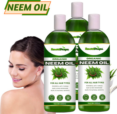smartdrops Neem Skin Purifying Oil – For Pimples, Acne, Scars & Blemish-Free Skin Hair Oil(300 ml)