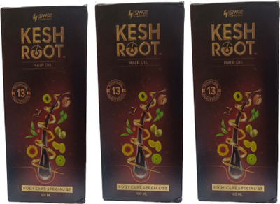 KESH ROOT hair oil pack of 03 Hair Oil(300 ml)