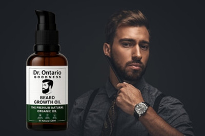 Ontario Goodness Dr. Ales Fast & Advanced Beard & Mustache Growth Oil for MenAX6782 Hair Oil(30 ml)