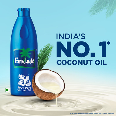 Parachute Coconut Oil, 100% Pure Coconut Oil Hair Oil(1.2 L)