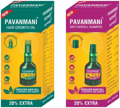 dr. parth biotech Pavanmani Hair Growth Oil & Anti HairFall Shampoo Ayurvedic Medicine Hair Oil(240 ml)