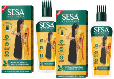 SESA Ayurvedic Hair Growth Oil with 18 Rare Herbs Prevents Hair Fall Hair Oil(200 ml)