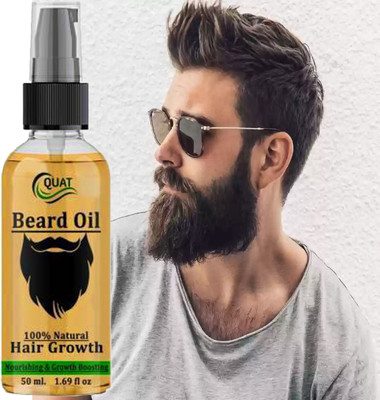 QUAT perfect beard oil for long & shiny beard with advance formula Hair Oil(50 ml)