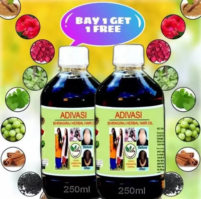 Adivasi Herbal Hair Growth Oil 100ml pack of 2 Hair Oil(100 ml)