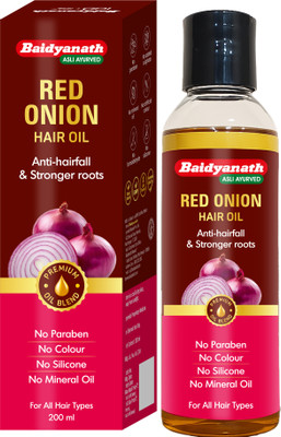 Baidyanath Red Onion Hair Oil 200ml | Anti Hair Fall & Hair Growth Oil Hair Oil(200 ml)