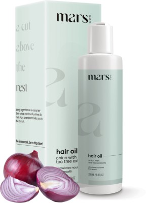 mars by GHC Onion Oil For Hair Growth | All Natural Ingredients | No Any Harmful Chemicals Hair Oil(200 ml)