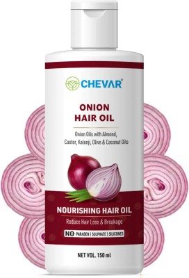 Chevar onion oil For Soft and Strong Hair Growth Oil and Reduces Hairfall Hair Oil(150 ml)