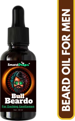 smartdrops Beard and Moustache Oil For Non-Sticky And Light Beard Oil for Men Hair Oil(30 ml)