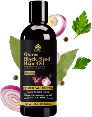 6Drops Herbal Oil – Stronger Roots with Onion & Kalonji Hair Oil(100 ml)