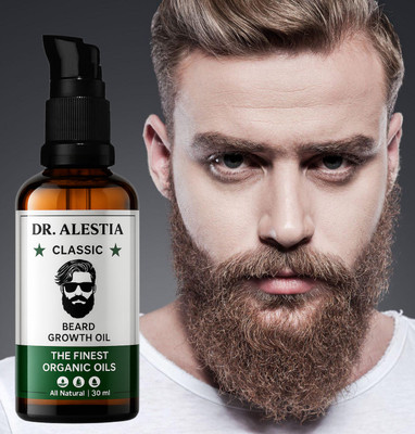dr. alestia Fast & Advanced Beard Growth Oil for Men | 20x Faster Growth and Thick Beard Hair Oil(30 ml)
