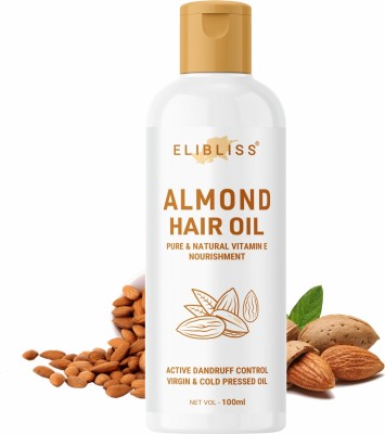 ELIBLISS Almond Non Sticky Formula Hair Damage Protection  Hair Oil(100 ml)