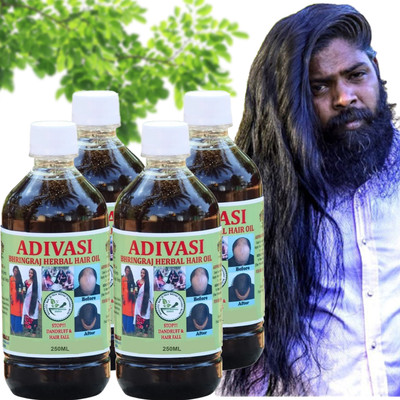 Adivasi BHRINGRAJ HERBAL HAIR OIL ,FOR LONG AND SHINY HAIR, Hair Loss Hair Oil(1000 ml)