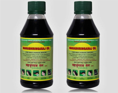 Mahabhringraj AYURVEDIC HAIR OIL 200ML PACK OF 2 Hair Oil(400 ml)
