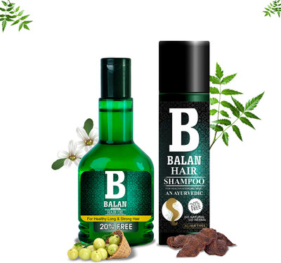 balan Ayurvedic Hair Growth Shampoo 120ml + Elevate Your Hair's Strength (Combo) Hair Oil(120 ml)