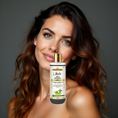 Utkrisht Khadi Amla Bhringraj Hair Oil for Hair Softening and Root Repair Hair Oil(200 ml)