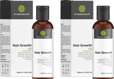 Dr.daddy natural's Hair Growth Oil | Hair Fall Control and Hair Growth | 18 Ayurvedic herbs | Hair Oil(200 ml)