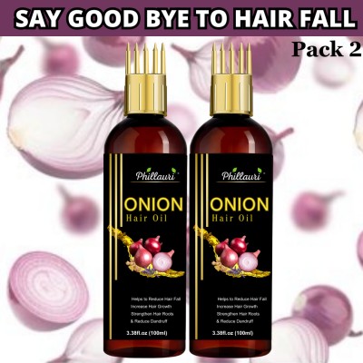 Phillauri Onion hair oil , promotes hair growth, reduces hair fall Hair Oil(200 ml)