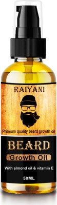 Raiyani Advanced Beard and Mustache Growth Oil For Men (SLS & Paraben Free) Beard OIl Hair Oil(50 ml)