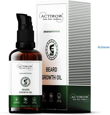 ACTIWOW Beard Growth Oil with Clean, Masculine Fragrance Hair Oil(30 ml)