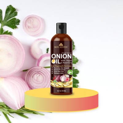 Bon Austin Premium Onion Herbal Hair Oil - For Hair Growth and Anti Hair Fall 100ml Hair Oil(100 ml)