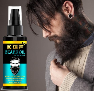 KGF Beard Growth Oil For Men Fast Growth Advanced - 50ml Hair Oil(50 ml)