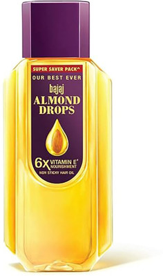 BAJAJ Almond Drops with 6X Vitamin E Nourishment for 2X Hairfall Reduction Hair Oil(725 ml)