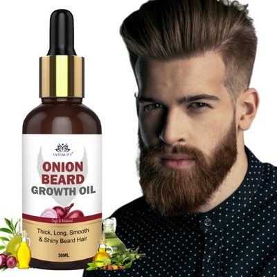 INTIMIFY Onion Beard Growth oil for Faster Beard Growth- for Patchy Beard, With Redensyl Hair Oil(30 ml)