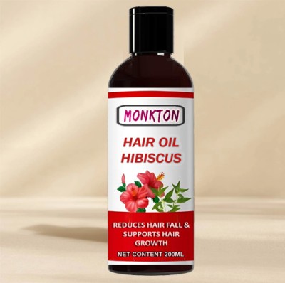 MONKTON Hibiscus-enriched Coconut & Bhringraj  Hair Oil(200 ml)