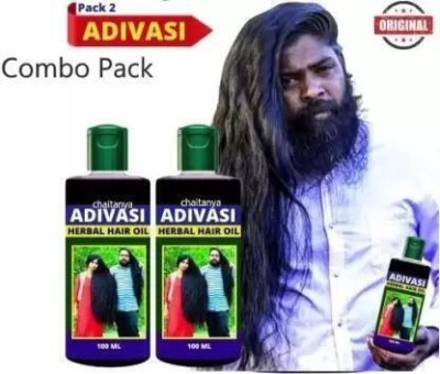 Adivasi Organic Hair Oil 100ML Pack Of Two 100ML Hair Oil(100 ml)