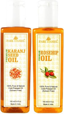 PARK DANIEL Premium Karanj oil and Rosehip oil combo of 2 bottles of 100 ml (200ml) Hair Oil(200 ml)