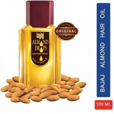 BAJAJ Almond Drops Hair Oil, enriched with 6X Vitamin E, 100ml Hair Oil(100 ml)