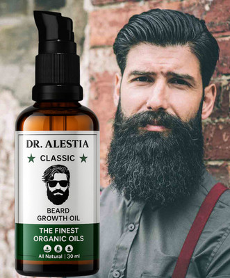 dr. alestia Beard Growth Oil With Argan Oil For Thick And Healthier Beard Growth  Hair Oil(30 ml)