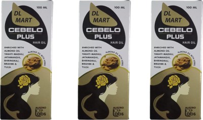 DL MART CEBELO PLUS HAIR OIL FOR HAIR GROWTH ( PACK OF 3 ) Hair Oil(300 ml)