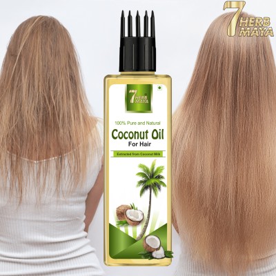 7Herbmaya Cold Pressed Extra Virgin Coconut Oil For Men & Women | Ideal For All - Hair Oil(500 ml)