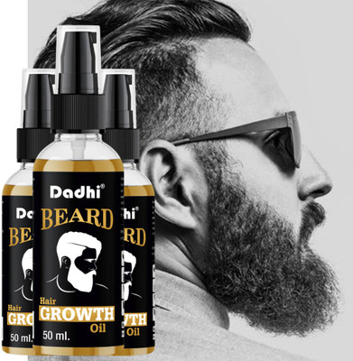 Dadhi Beard Oil – 50ml Advanced Conditioning for Beard Health (Pack of 3) Hair Oil(50 ml)