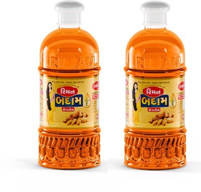 RIMAN Badam 500ml Combo pack of 2 Hair Oil(1000 ml)
